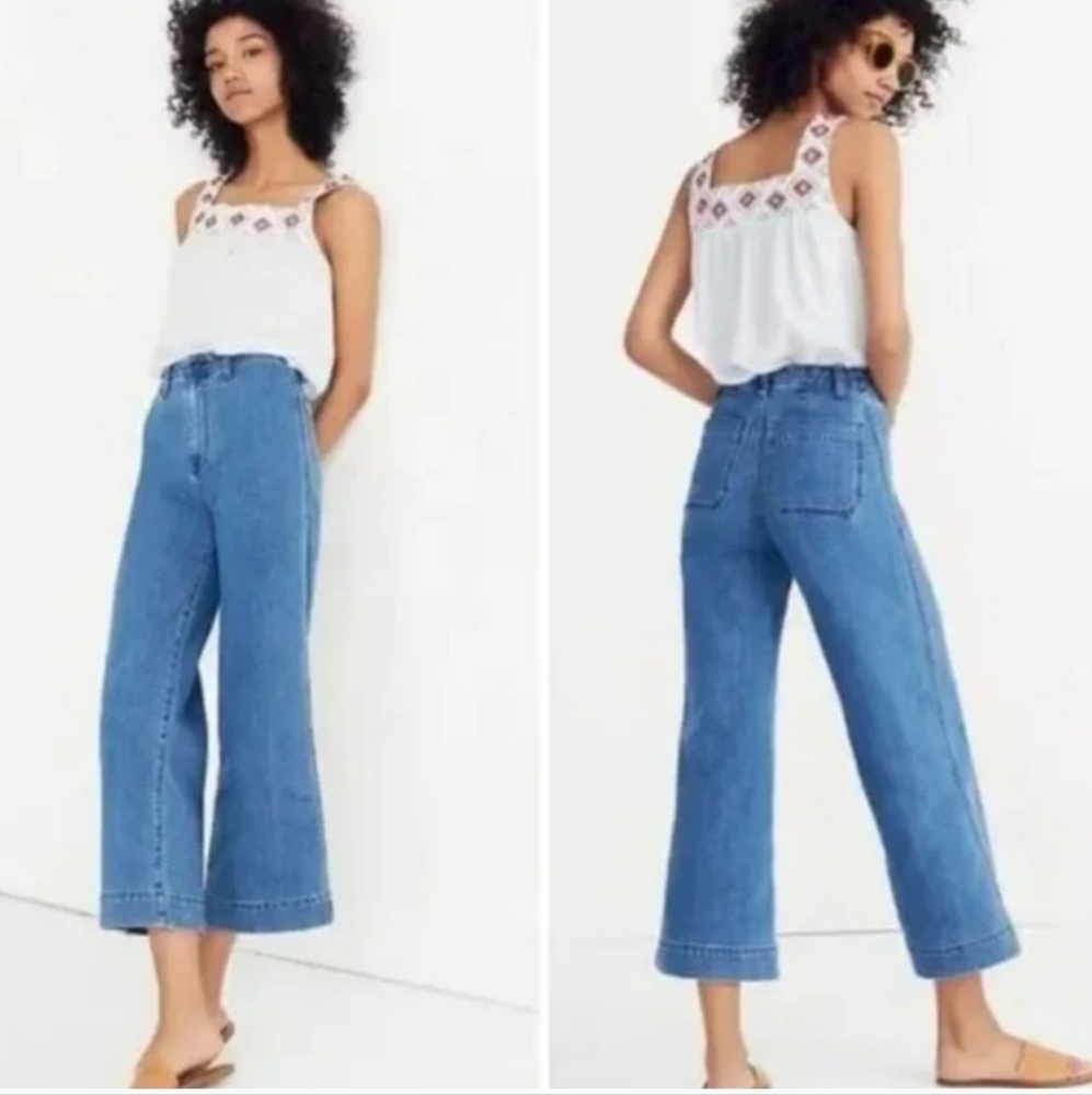 Madewell Blue Flare & Wide Leg Jeans